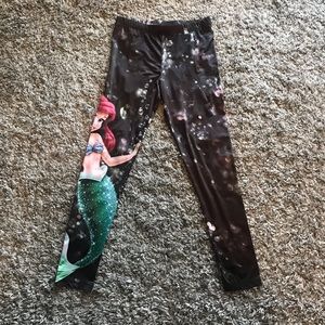 Disney Little Mermaid leggings, size Medium